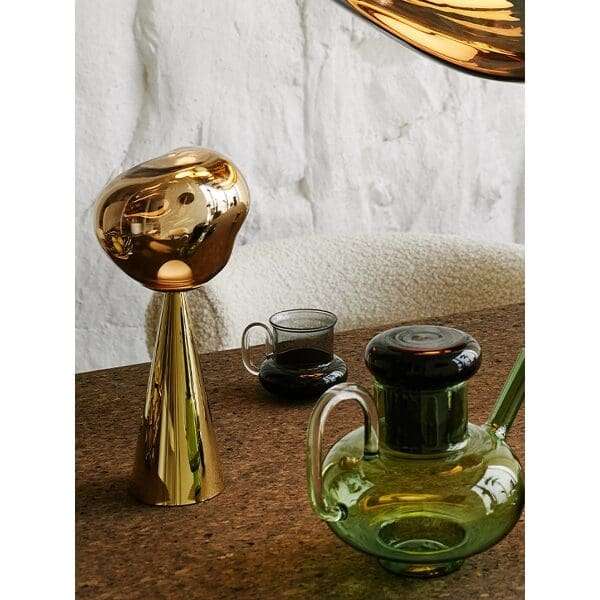Ultra Modern Designer Melt LED Portable Table Lamp - Gold