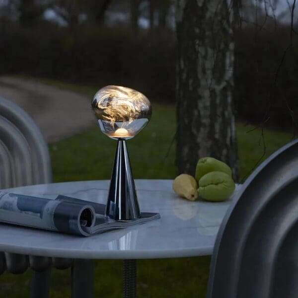 Ultra Modern Designer Melt LED Portable Table Lamp - Black