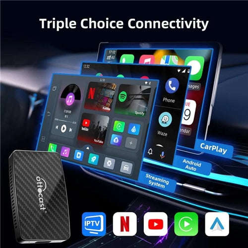 Play2Video Pro All in One Multimedia Adapter - Wired to Wireless Carplay Android Auto