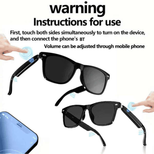 AI Integrated Smart Glasses with Bluetooth - Unisex