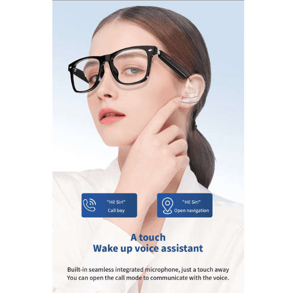 AI Integrated Smart Glasses with Bluetooth - Unisex