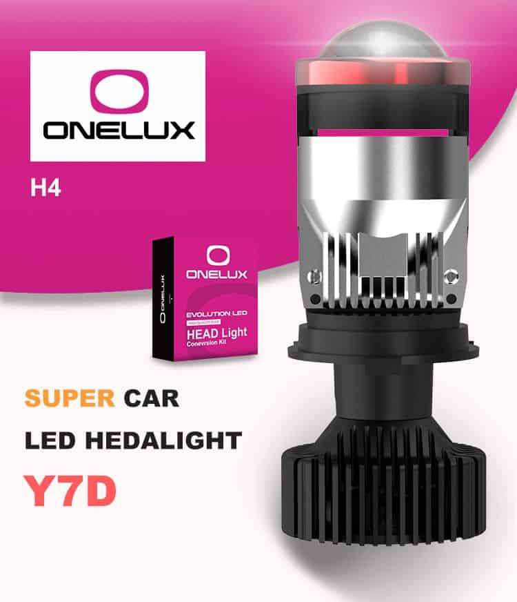 H4 3D Mini Condenser Lens Car Led Bulb Projector Headlight for Car