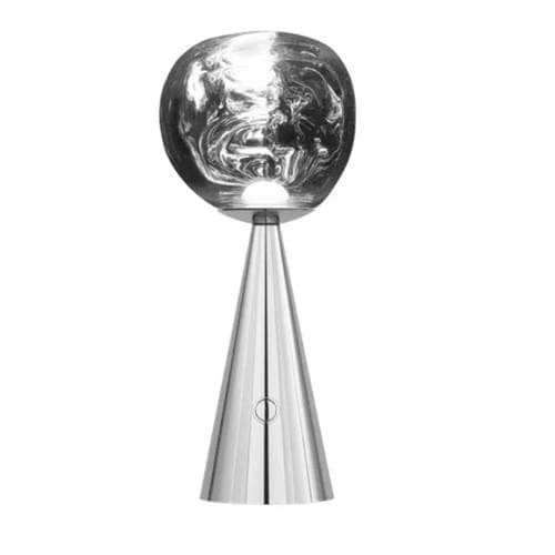 Ultra Modern Designer Melt LED Portable Table Lamp - Silver