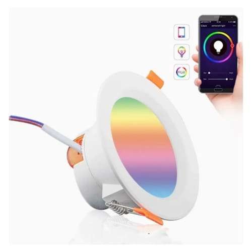 Smart LED Downlight for Home Automation  Tuya Zigbee RGBWC 10W