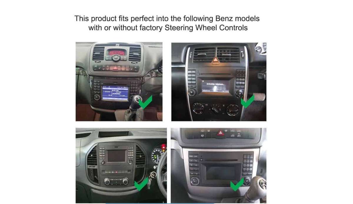 Mercedes Vito B Class 9inch GPS Navigation Android Radio with CarPlay
