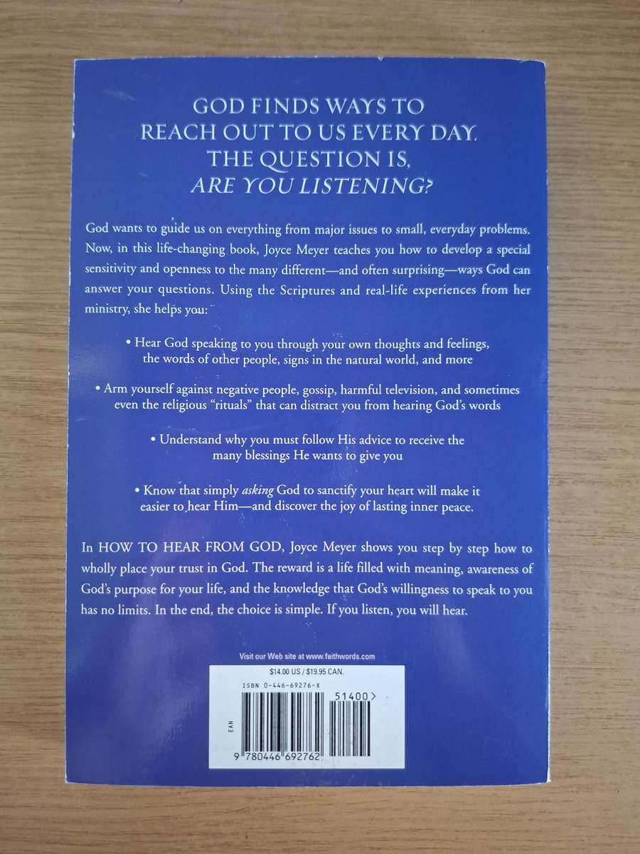 How to Hear from God  Joyce Meyer (Second Hand Book)