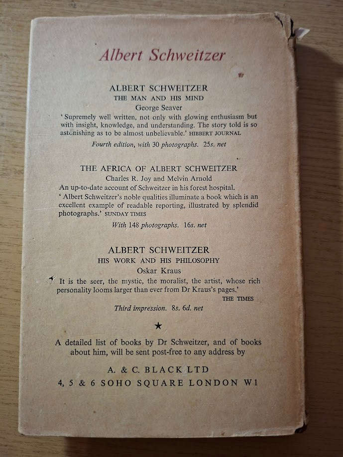 Albert Schweitzer: An Introduction  Second-Hand