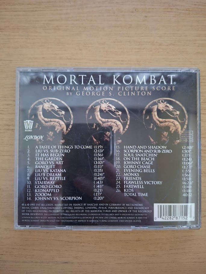 Mortal Kombat: Original Motion Picture Soundtrack (Second-Hand)