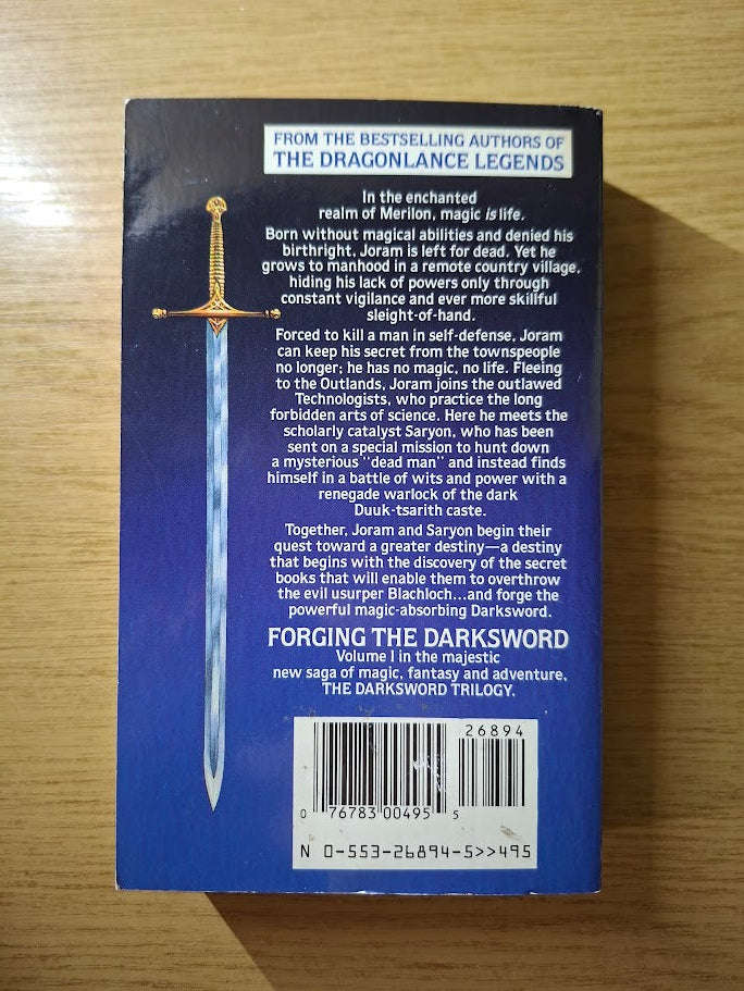 Forging the Darksword - Margaret Weis & Tracy Hickman (Second Hand Book)