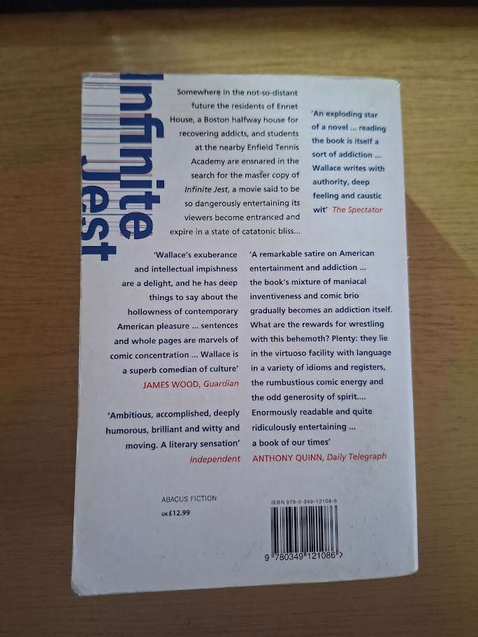 Infinite Jest by David Foster Wallace (Second Hand Book)