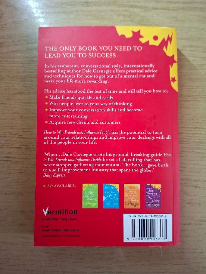 How to Win Friends and Influence People by Dale Carnegie (Second Hand Paperback)