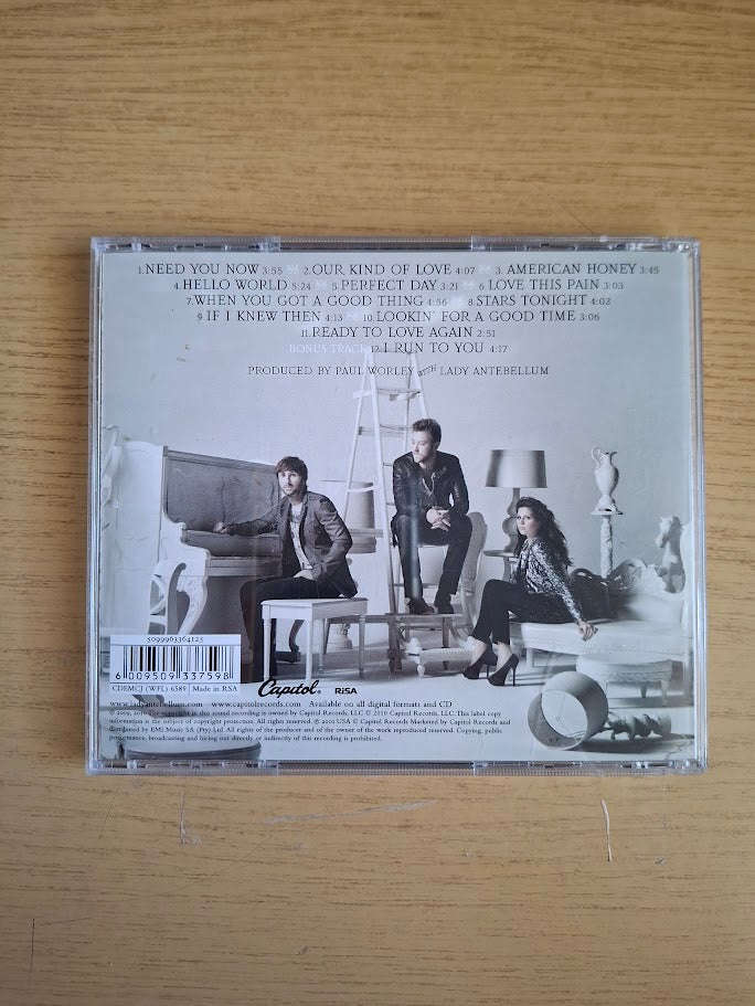 Lady Antebellum  Need You Now (2010 South African Edition, Second-Hand CD)