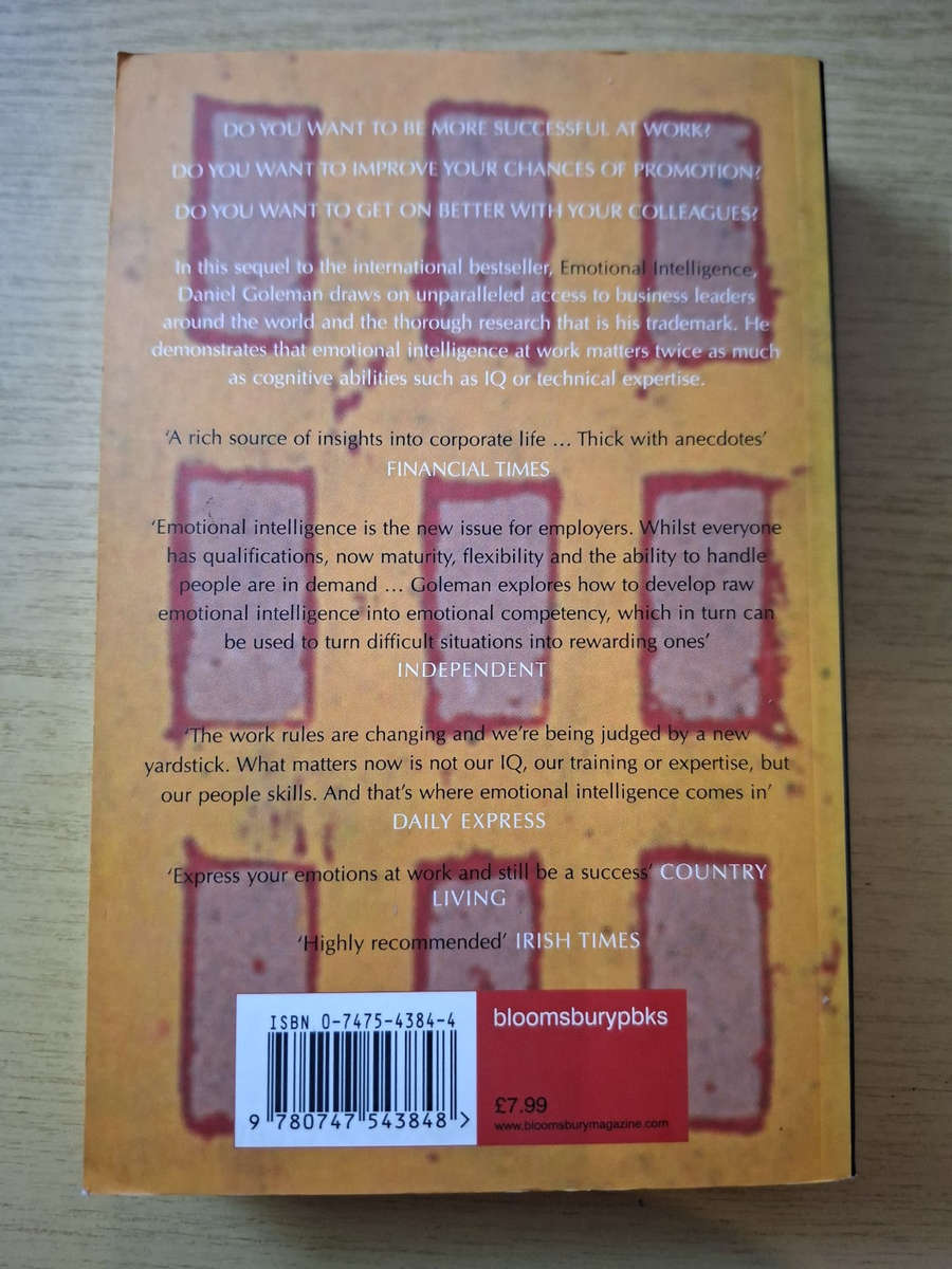 Working with Emotional Intelligence (Second-Hand)