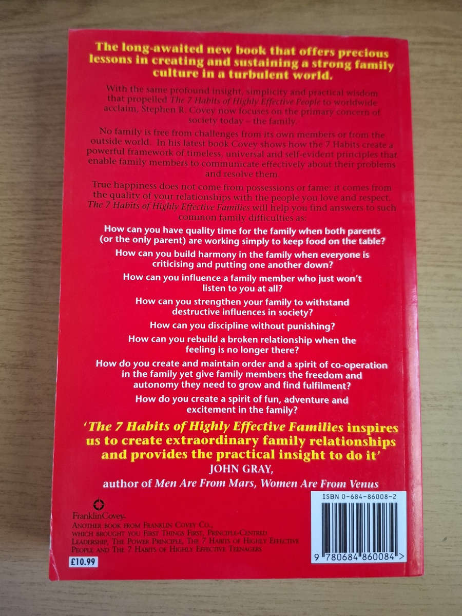 The 7 Habits of Highly Effective Families (Second-Hand)