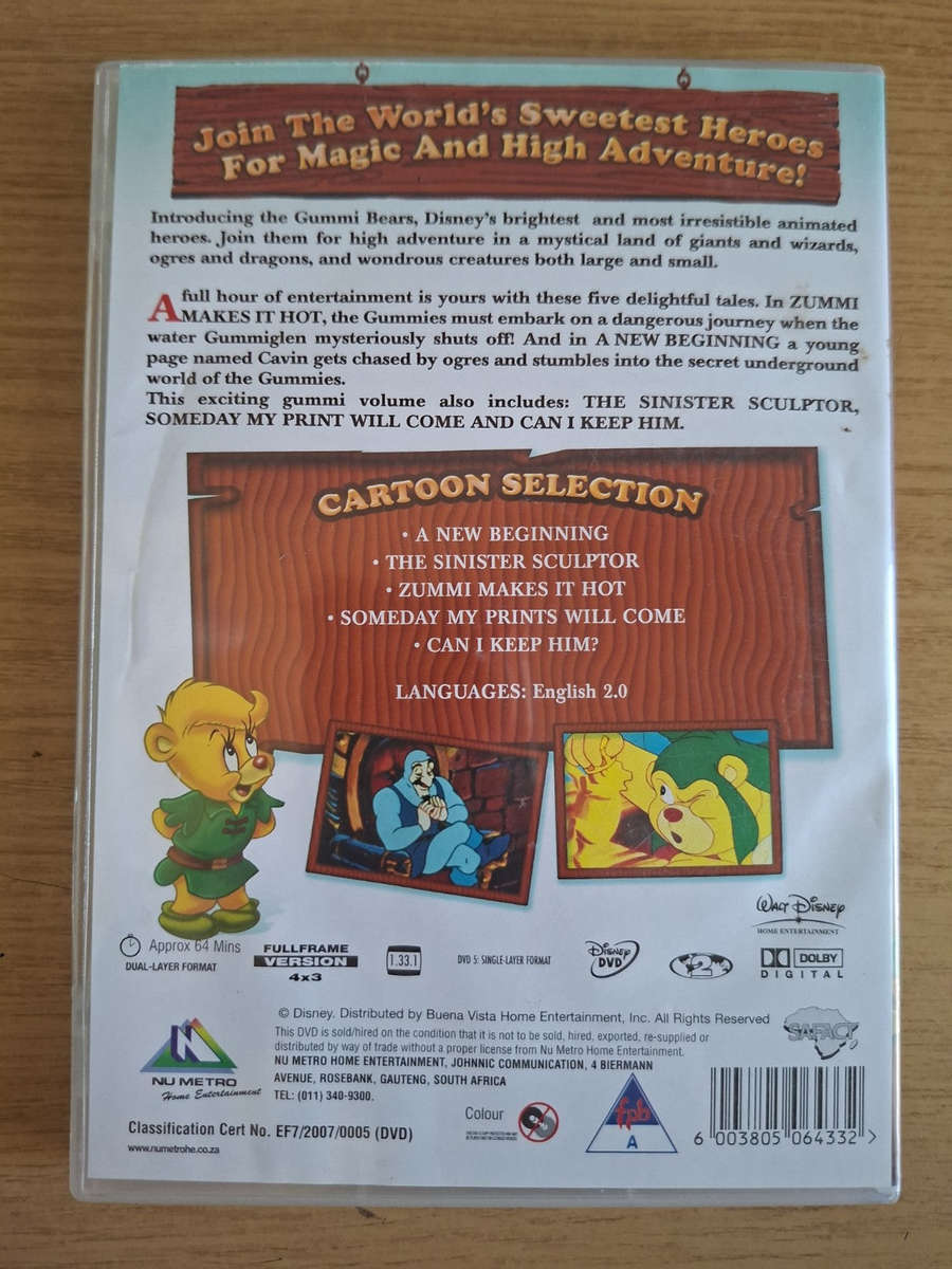 Adventures of the Gummi Bears  Volume One (Second Hand DVD)