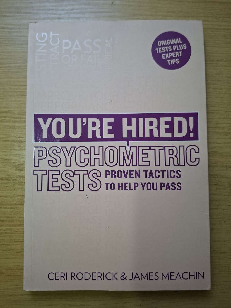 Youre Hired! Psychometric Tests  Ceri Roderick & James Meachin (Second Hand Book)
