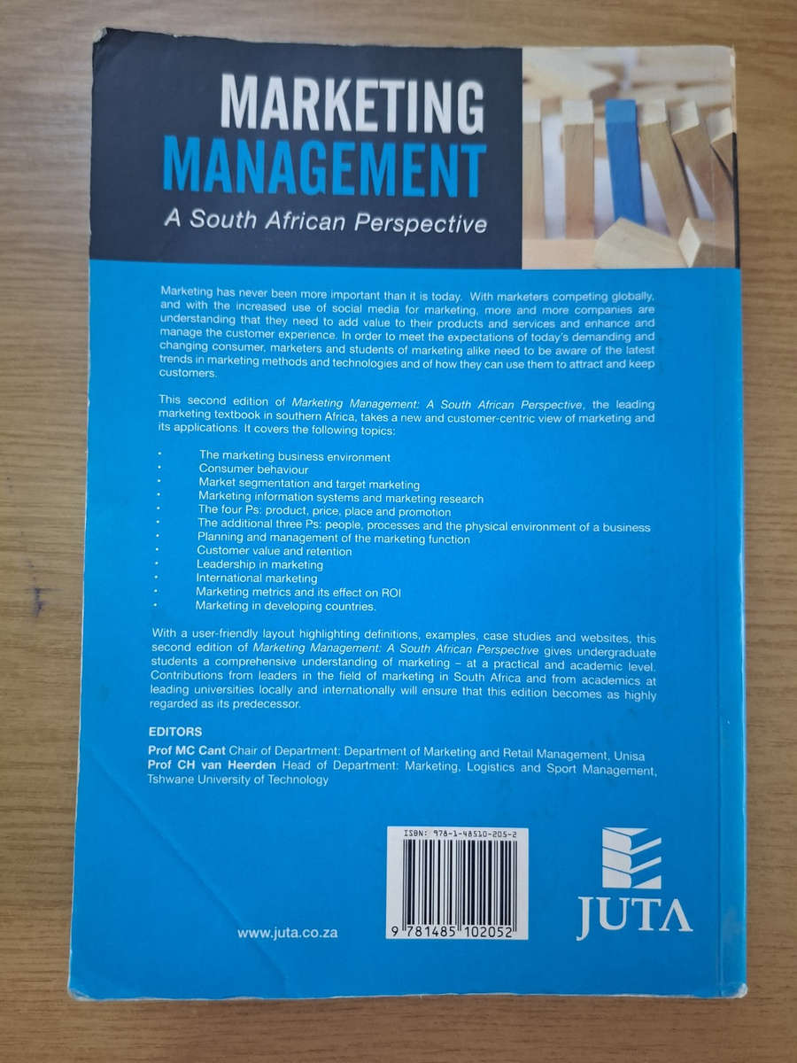 Marketing Management: A South African Perspective (Second Edition)  MC Cant & CH van Heerden (...
