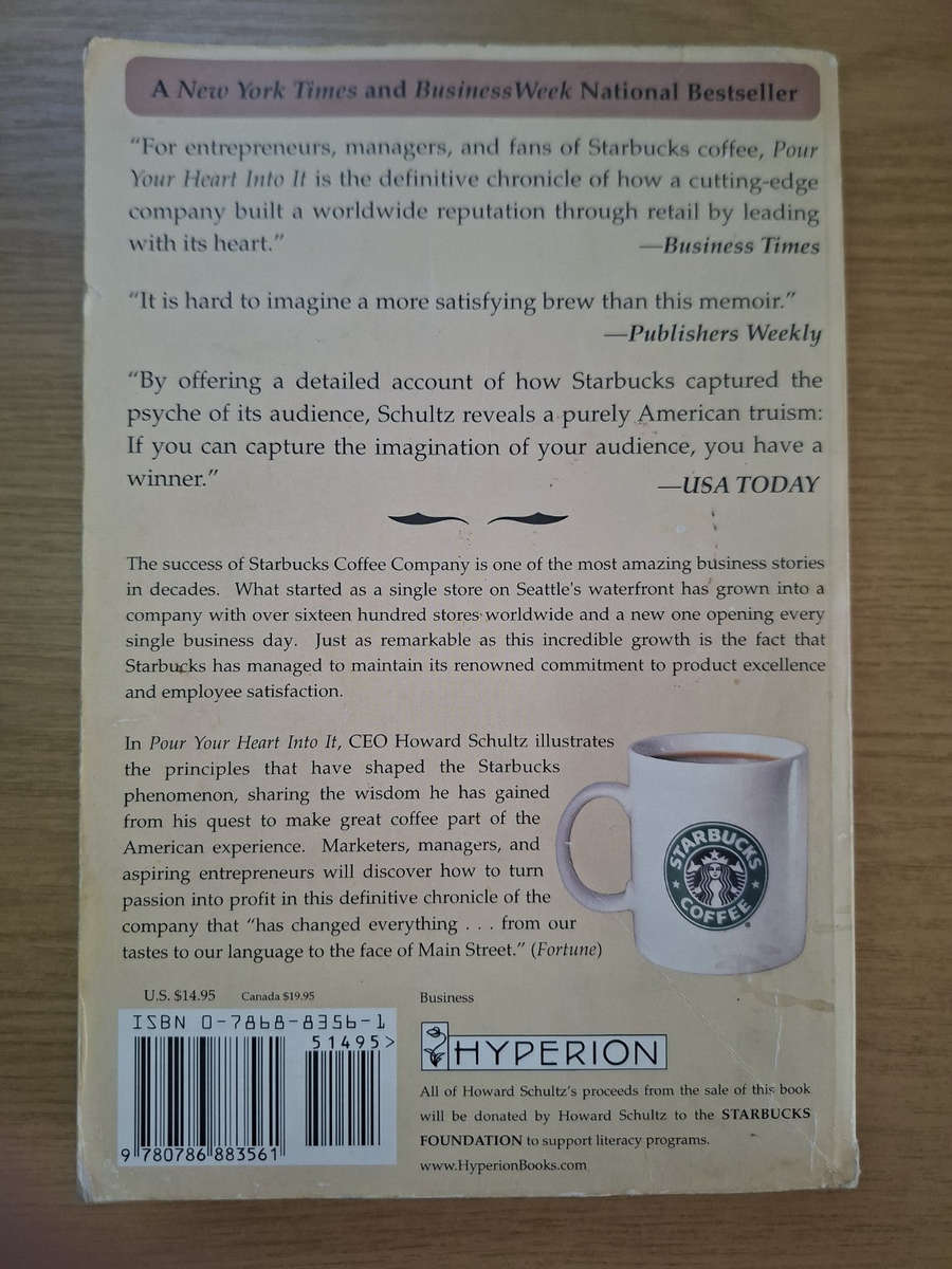 Pour Your Heart Into It  Howard Schultz (Second Hand Book)