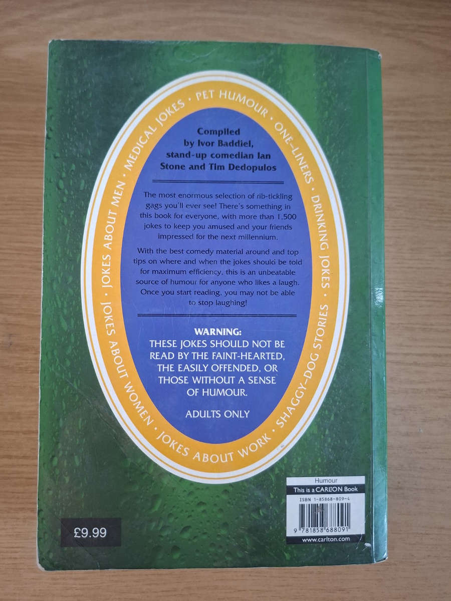 The Biggest Pub Joke Book  Ivor Baddiel (Second Hand Book)