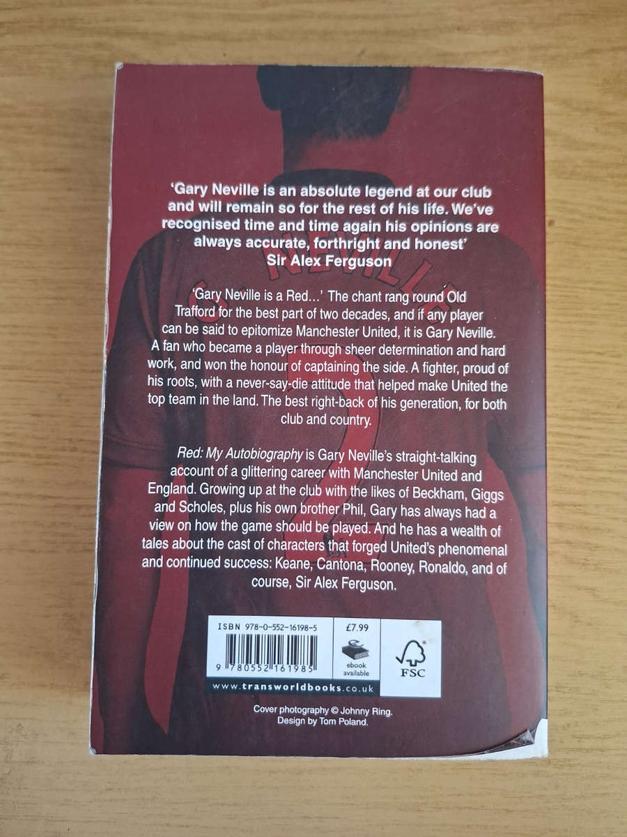 Red: My Autobiography  Gary Neville (Second Hand Book)