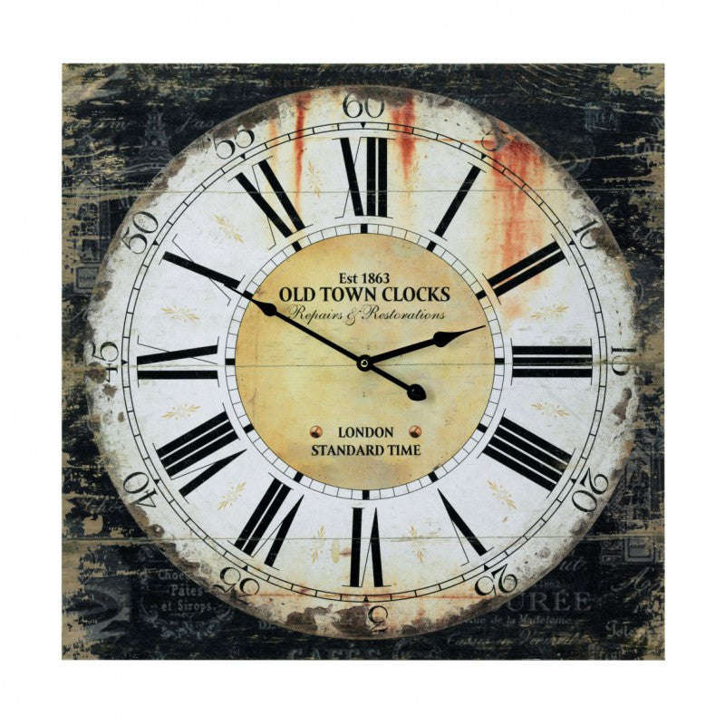 Old Town Wall Clock - Square