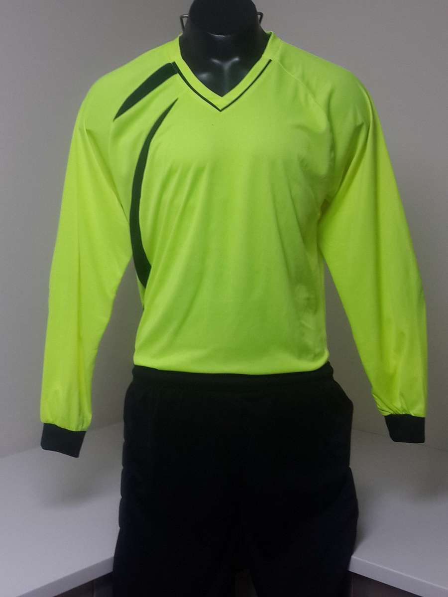 Unbranded Striped Soccer Kit Youth - Royal/black/white