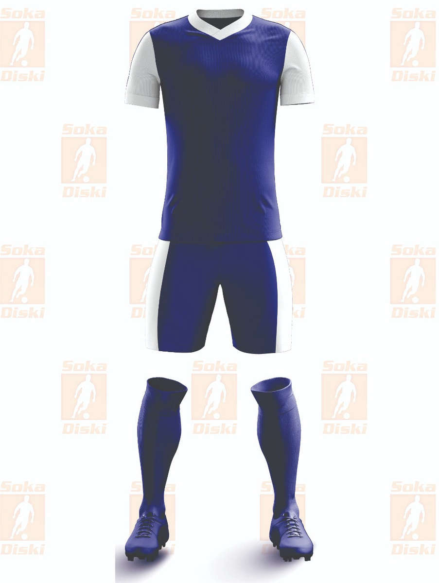 SD FIVE Kids Soccer Kit - Navy / White