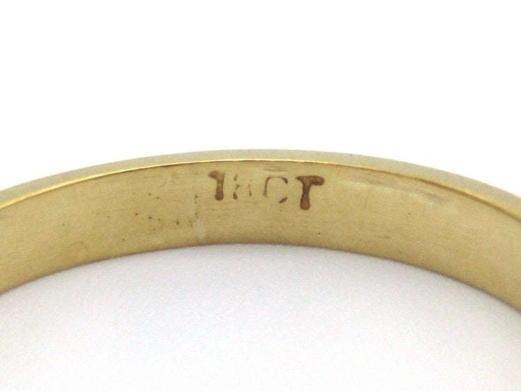 Vintage, 18K gold sapphire and diamond half eternity ring