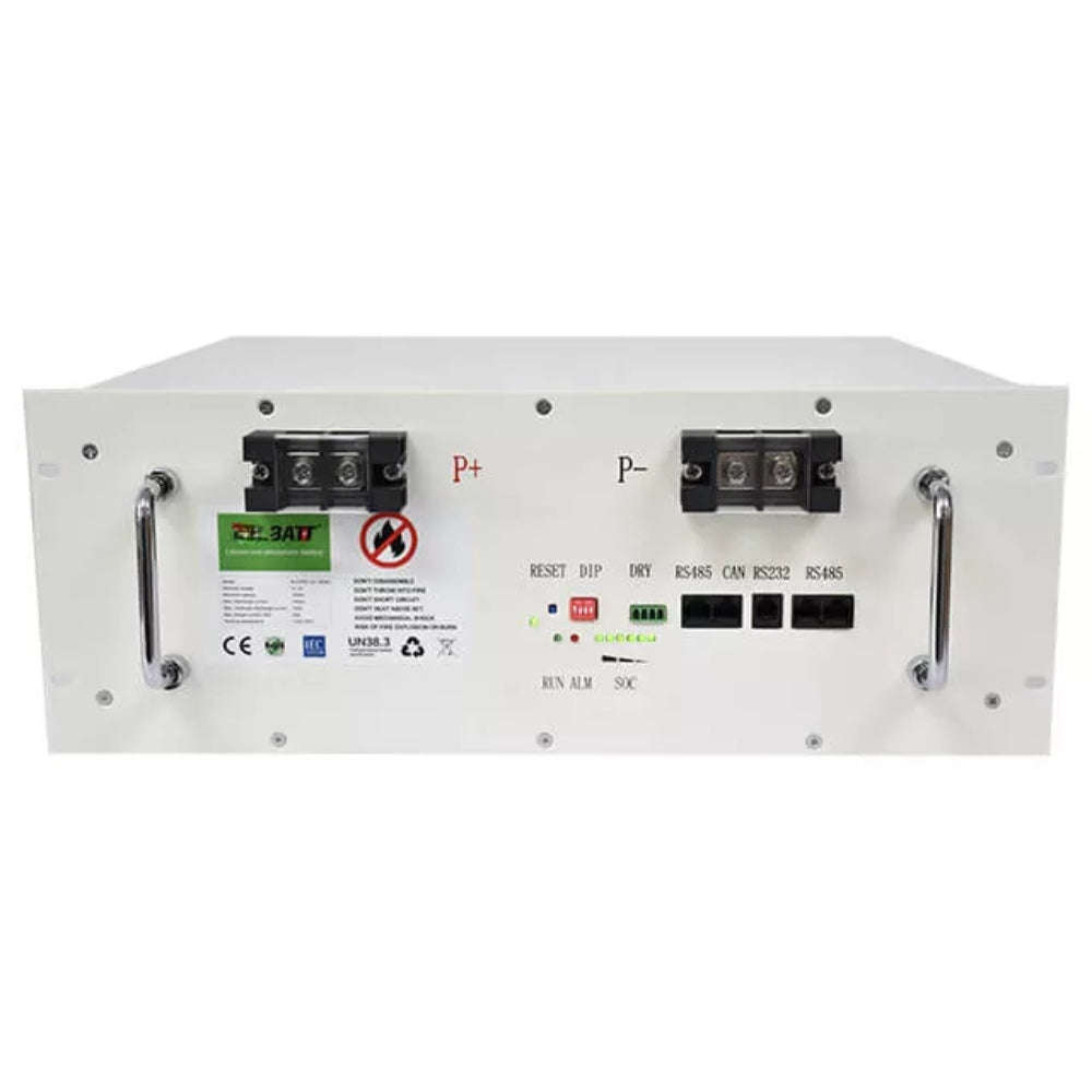 SMTE 5.12kWh 51.2V 100Ah Rack-Mount LiFePO4 Lithium Battery