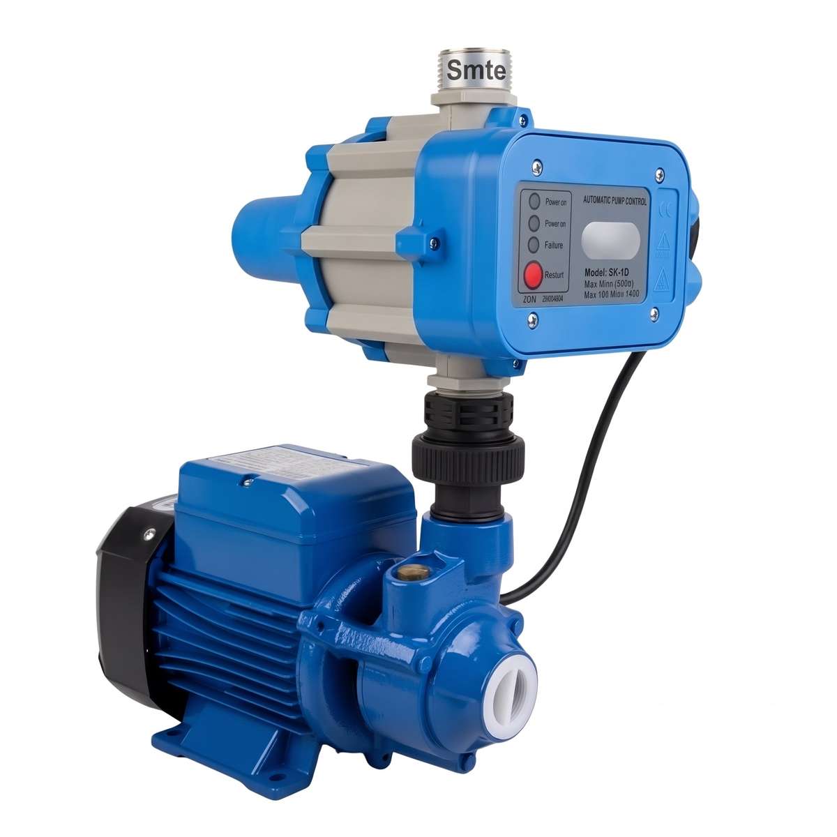 Smte 0.37kW Automatic Peripheral Water Booster Pump with SK-10 Controller (230V, 0.5HP, 35m Head,...