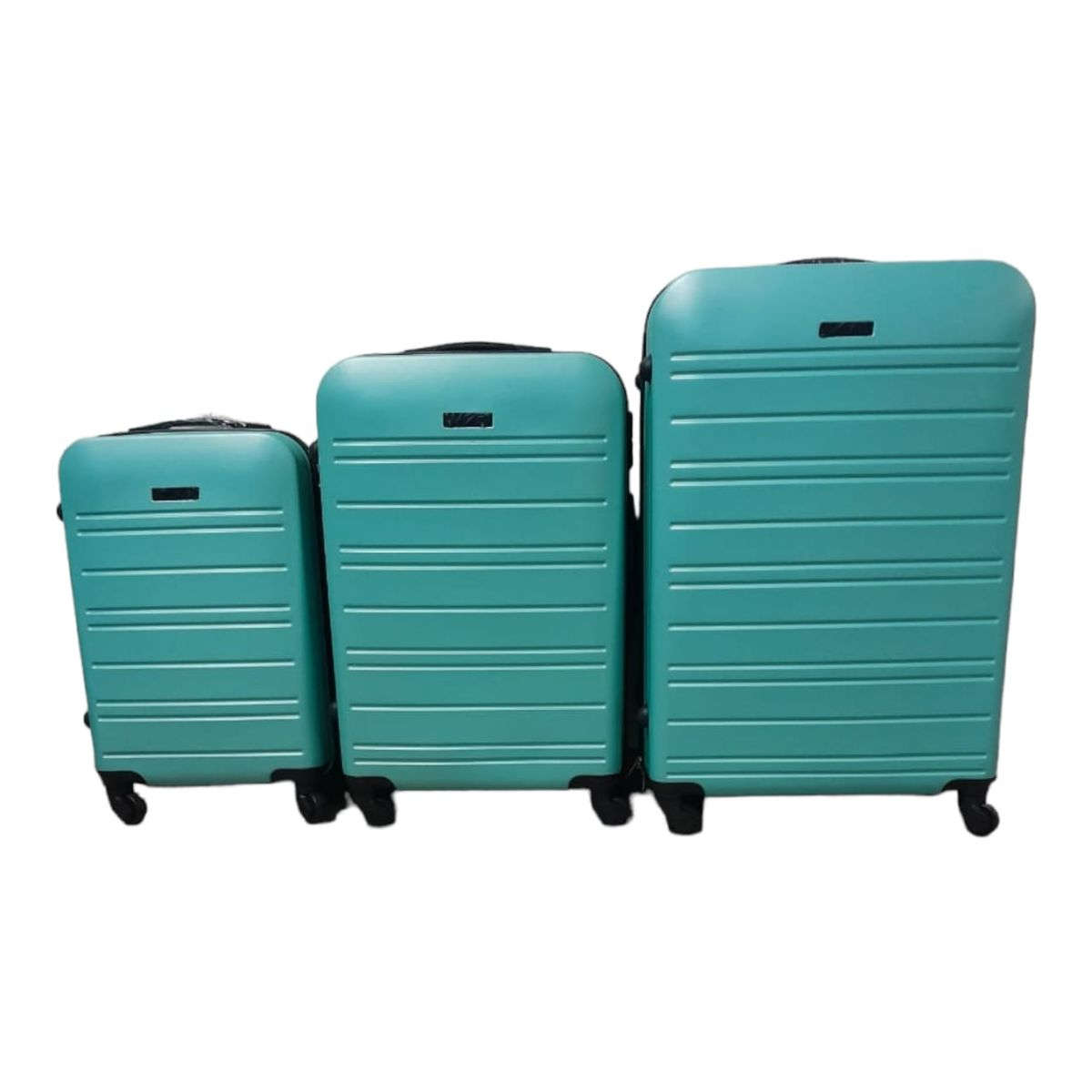 SMTE -  3-Piece ABS Luggage Set - Durable - Lightweight - Ideal for Travelers - Turquoise