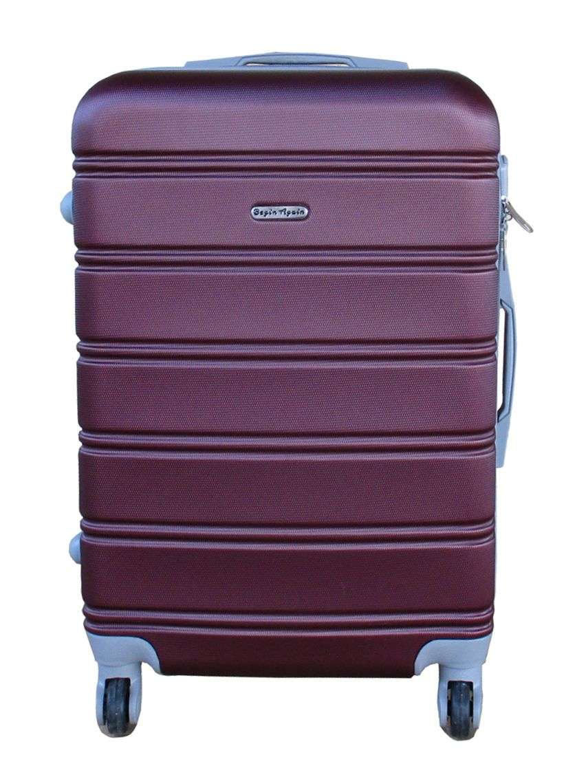 SMTE -  Premium Travel Luggage Bag 24" - 1 Piece - Dark Red