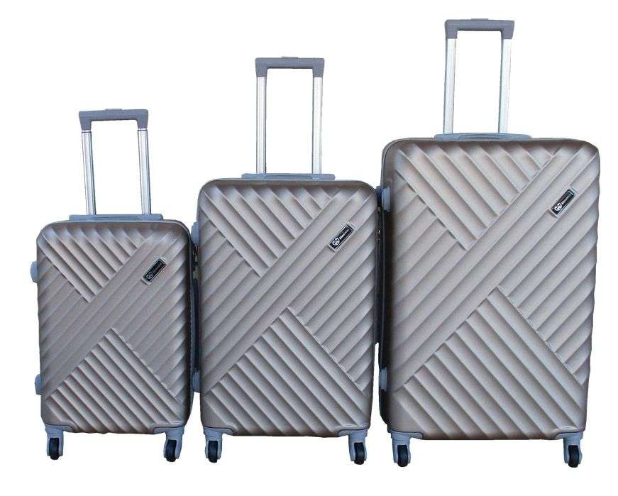 SMTE -  Travel Luggage Suitcase Bag SetStylish And Convenient 3PieceGold