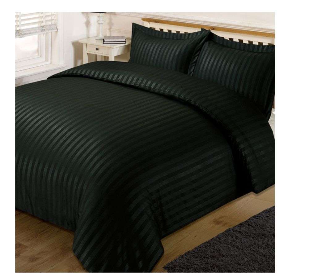SMTE -  5 Piece Stripe Comforter Set Better Choice - Black