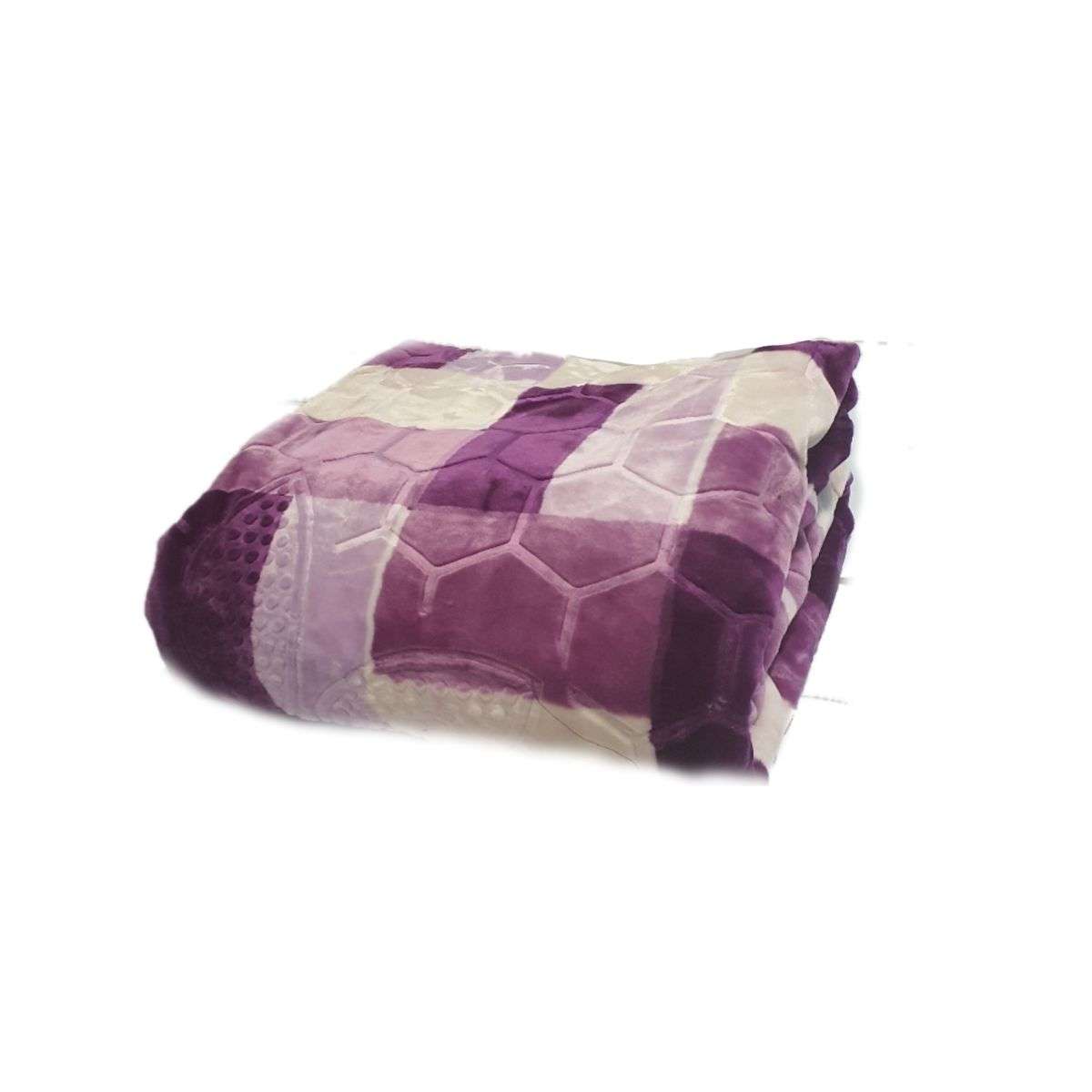 SMTE - High Quality 1 Ply Extreme Warm Winter Blanket & IYWA Tieback - Violet