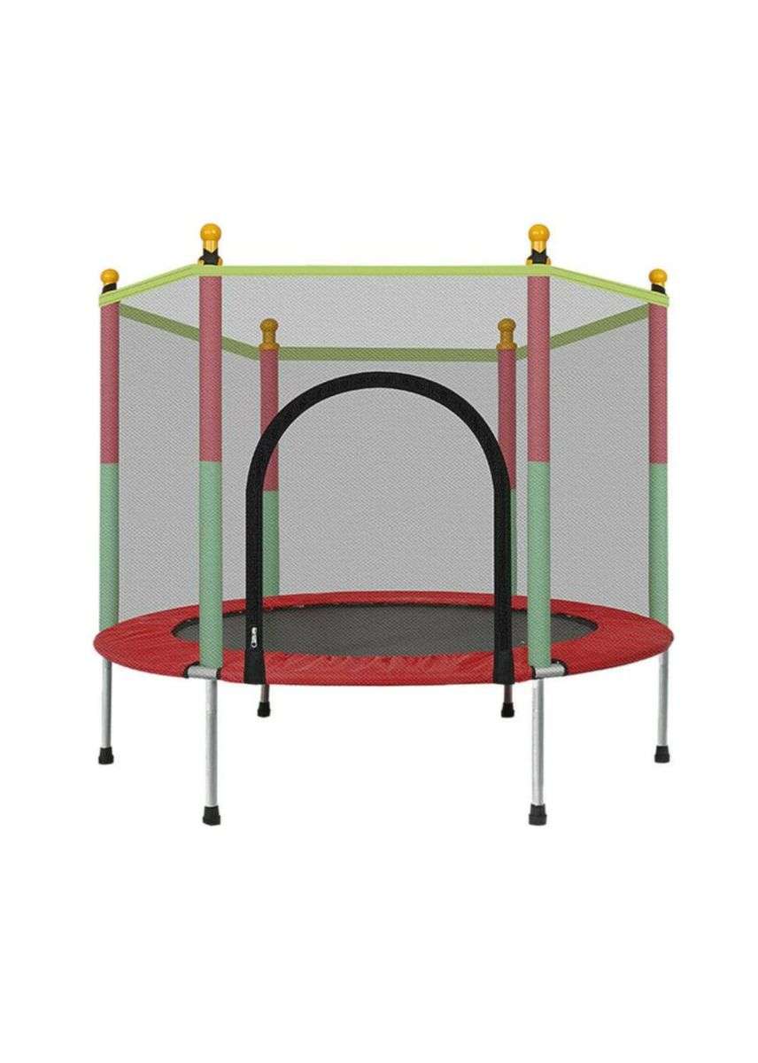 SMTE - 4.5Ft. Kids Trampoline with Safety Net - Red