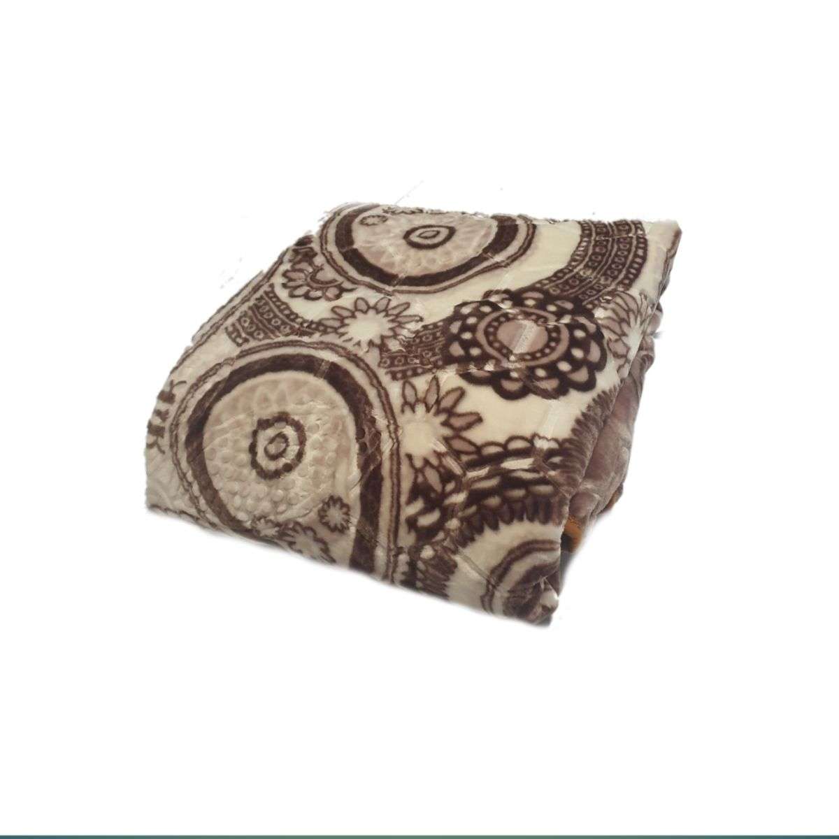 SMTE - High Quality 1 Ply Extreme Warm Winter Blanket & IYWA Tieback - Coffee