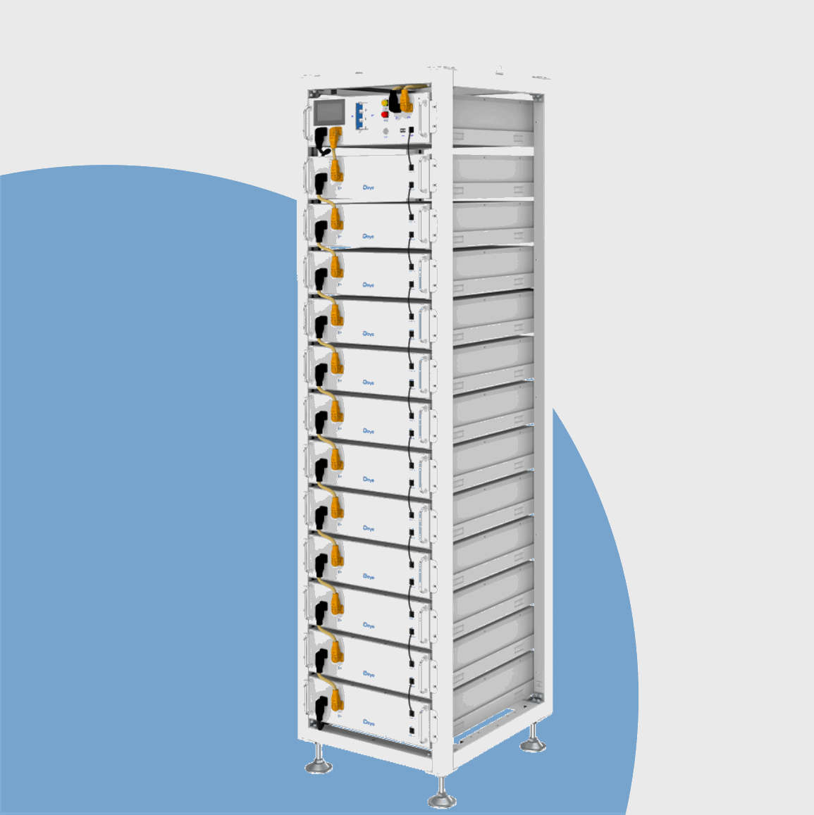 Deye Full Set High Voltage Battery - 61.44kWh - BOS-G