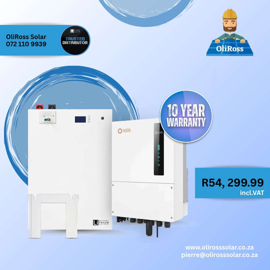 Solis 8kW Inverter and LBSA 10.6kWh Lithium Battery - Novemeber Special
