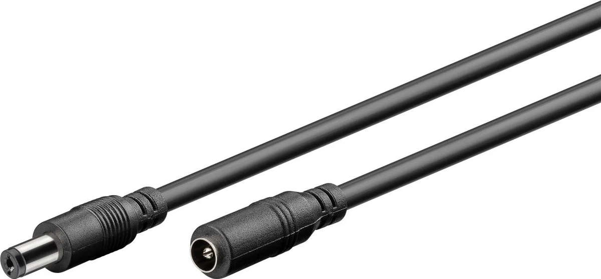 Goobay DC Extension 10m Cable 5.5 x 2.1mm - Black