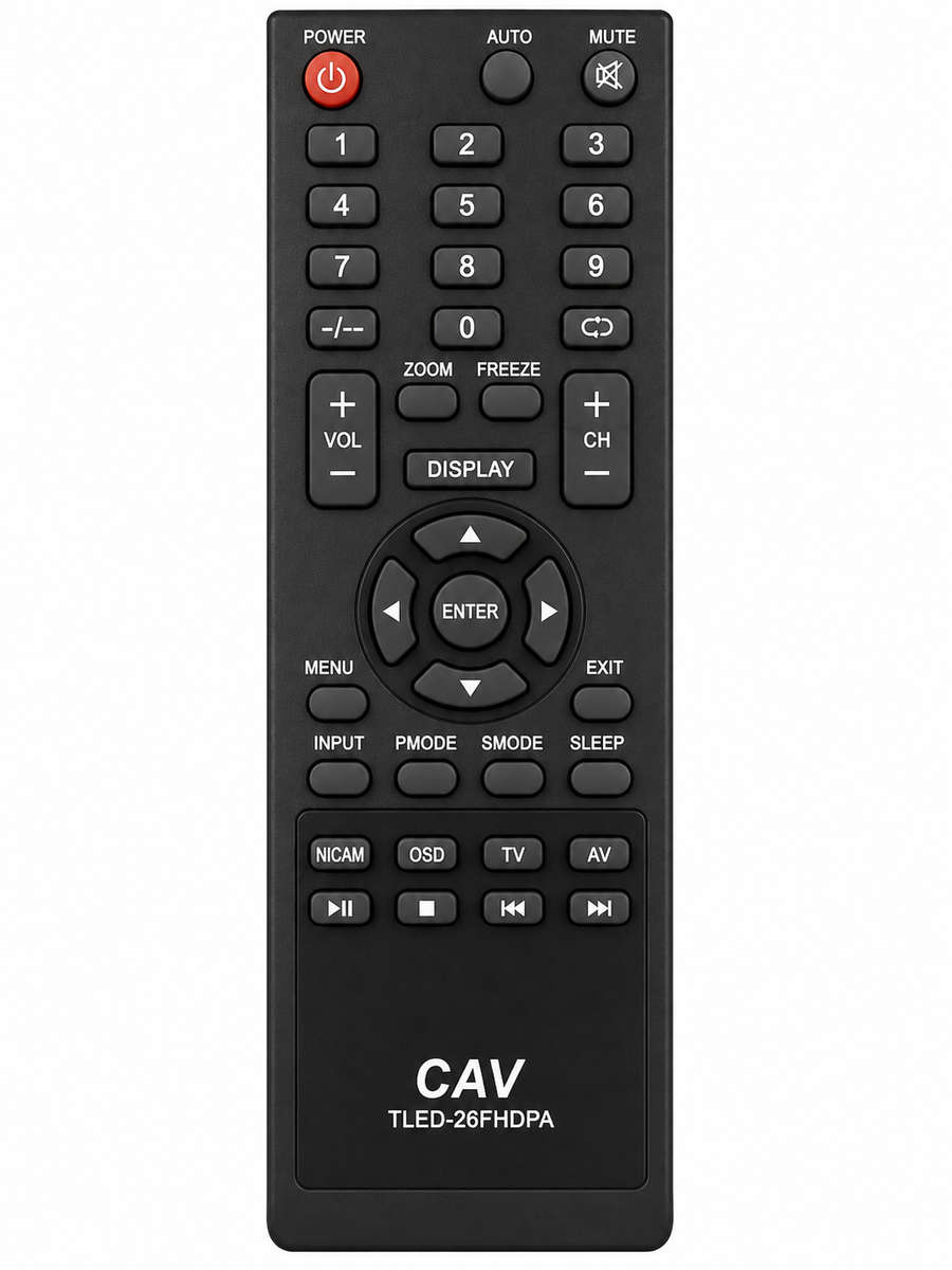 Telefunken TLED-26FHDPA TV Compatible Remote