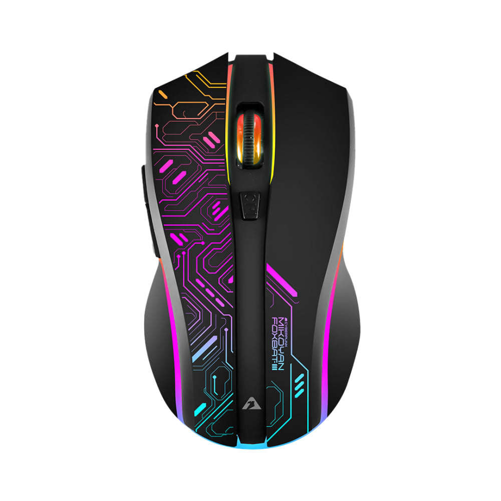 Armaggeddon Mikoyan Foxbat-III Cyberpunk Wireless Gaming Mouse - Black