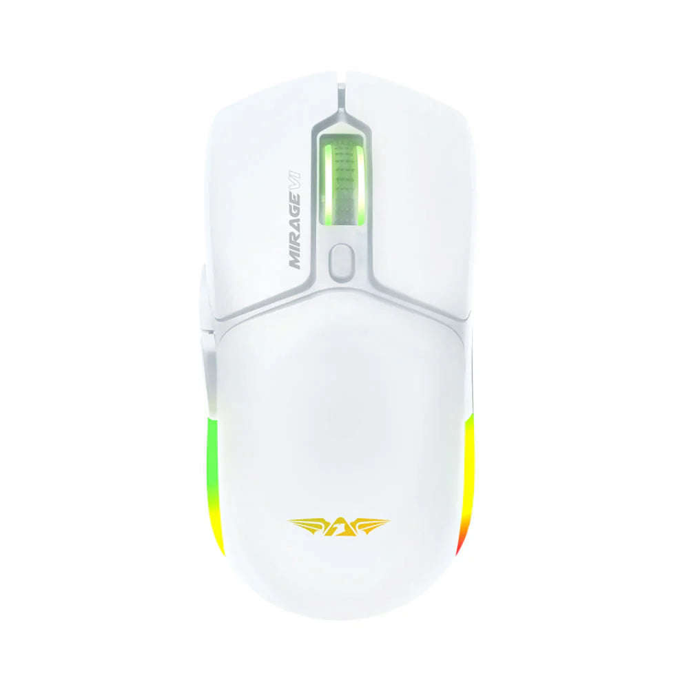 Armaggeddon Mirage-VI Bluetooth/Wireless Gaming Mouse - White