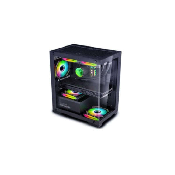 Armaggeddon Aquaron MicroATX Gaming Case - Black
