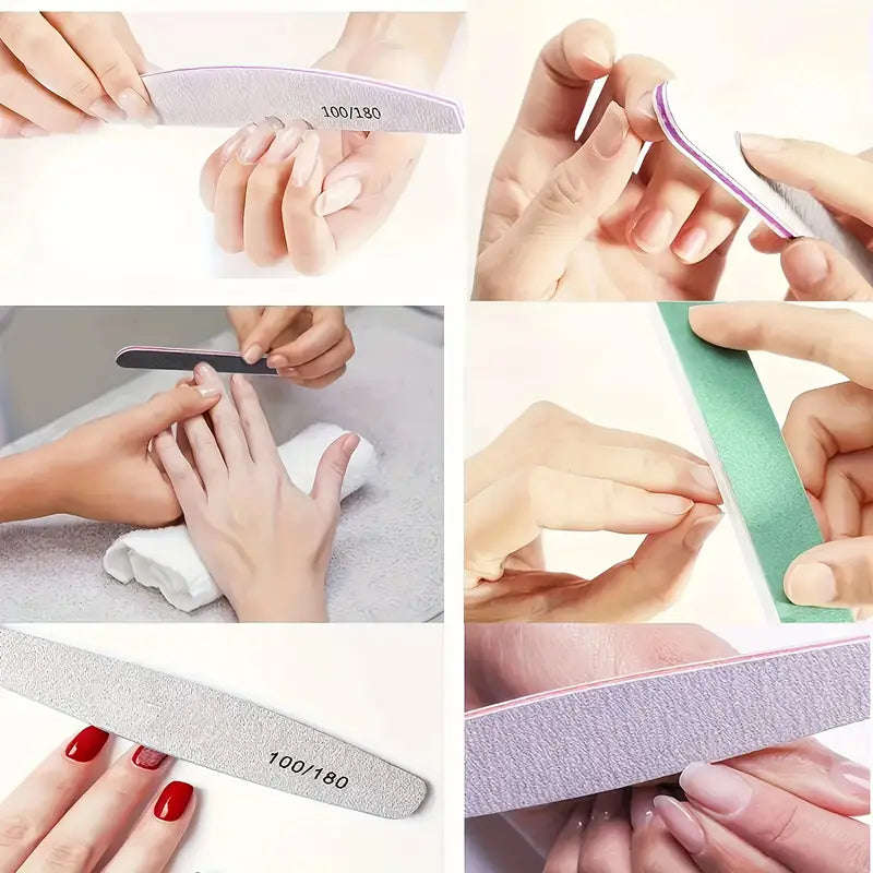Miss Smoo Nail File 100/180 Grey - Half Moon Grey - Lose
