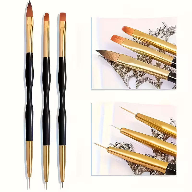 Double Side Strip Brush for Acrylic or Poly Gel