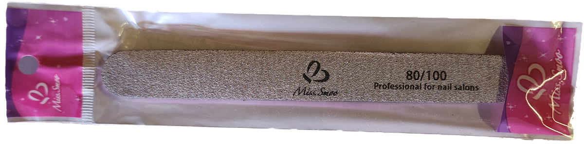 Miss Smoo Nail File 80/100 - Straight, Rhombus, Banana, Half Moon
