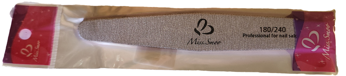 Miss Smoo Nail File 80/100 - Straight, Rhombus, Banana, Half Moon