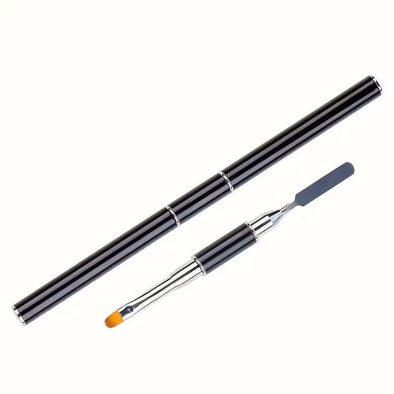 Poly Gel Nail Brush Dual-ended with Spatula (High Quality)