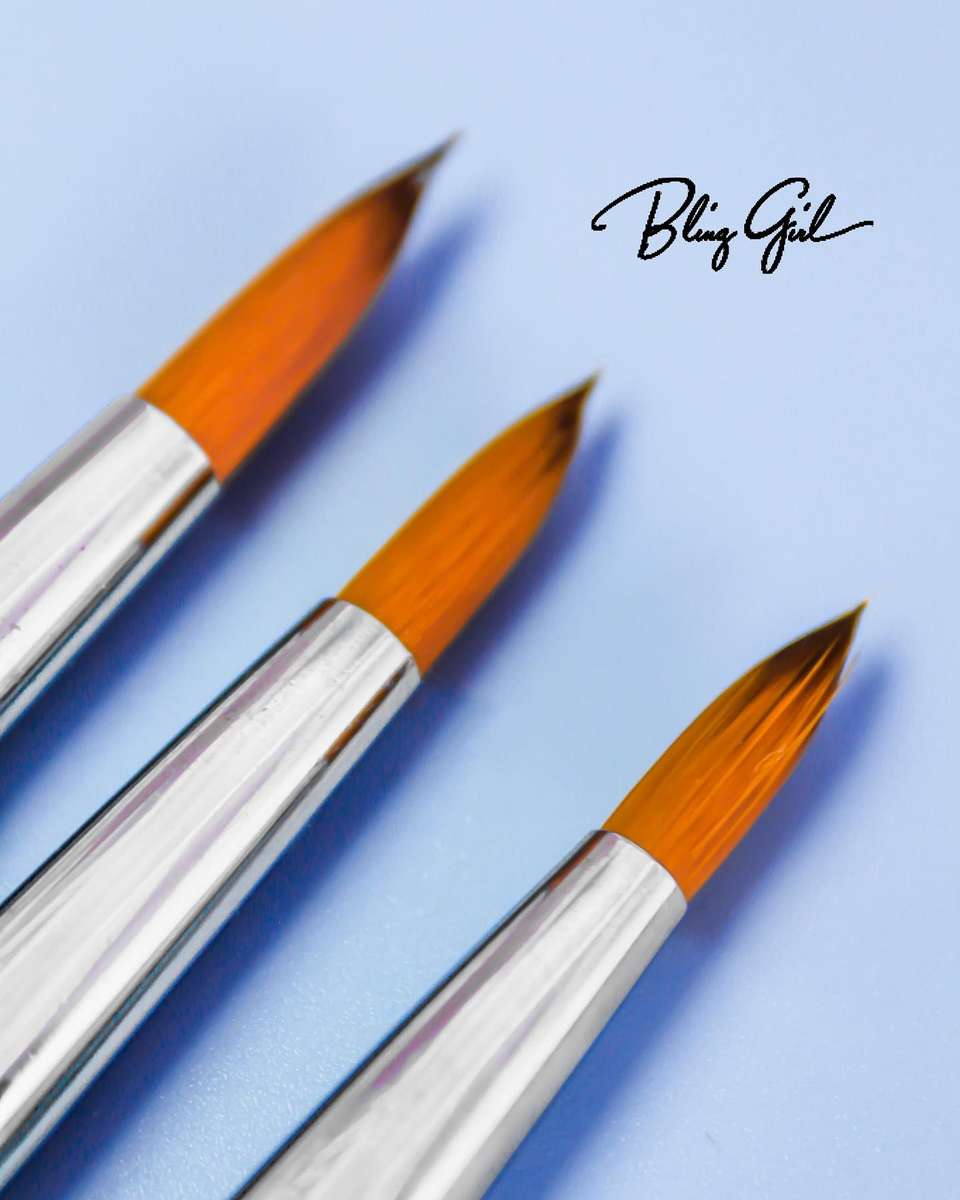 Bling Girl Wooden Acrylic Nail Brush